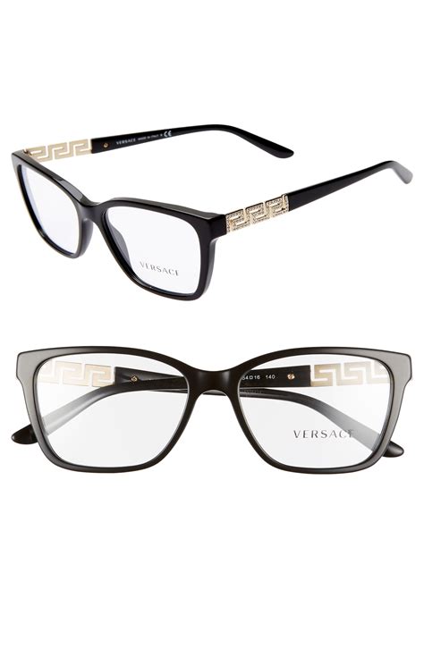 black versace vision glasses|eyeglasses versace glasses on face.